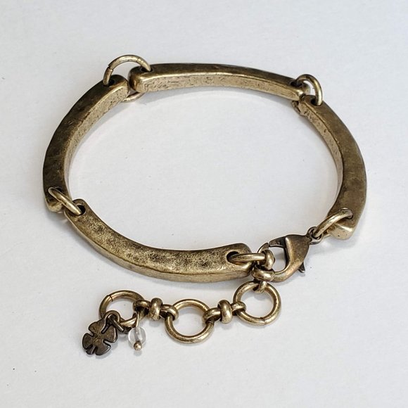 LUCKY BRAND Antiqued Gold Tone Bracelet - Picture 1 of 5
